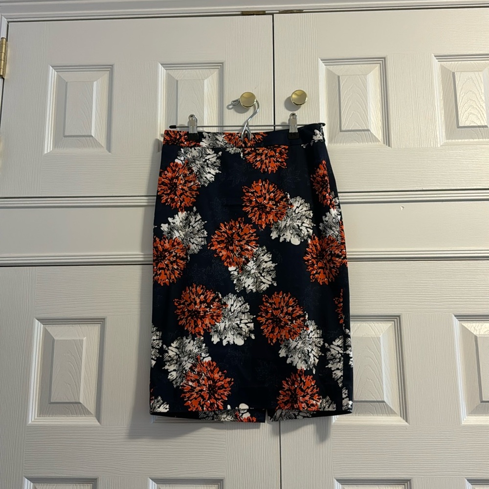 Floral pencil skirt